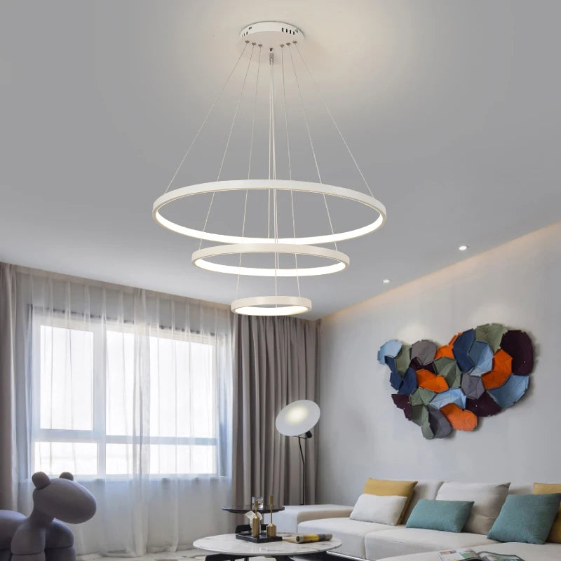 Lustre de Teto LED Moderno, Ilumine Sua Sala de Estar, Quarto e Sala de Jantar com Estilo e Elegância