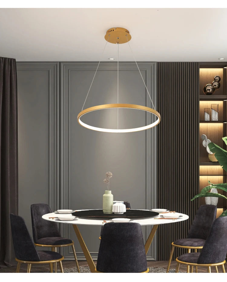 Lustre de Teto LED Moderno, Ilumine Sua Sala de Estar, Quarto e Sala de Jantar com Estilo e Elegância