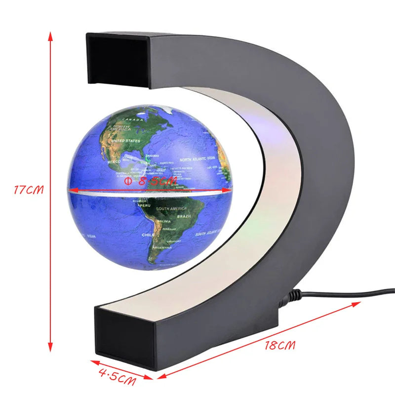 Globo Terrestre de Levitação Magnética: Explore o Mundo com Elegância e Tecnologia!