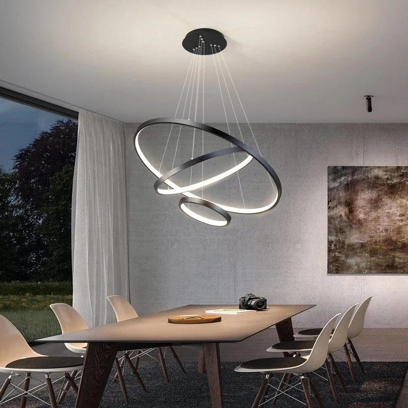 Lustre de Teto LED Moderno, Ilumine Sua Sala de Estar, Quarto e Sala de Jantar com Estilo e Elegância