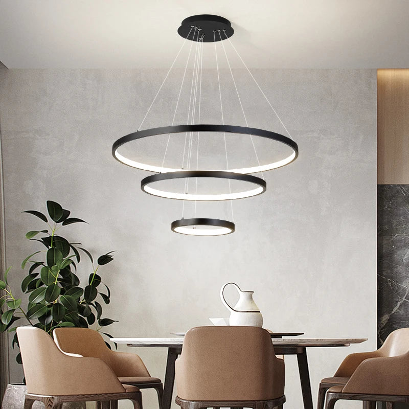 Lustre de Teto LED Moderno, Ilumine Sua Sala de Estar, Quarto e Sala de Jantar com Estilo e Elegância