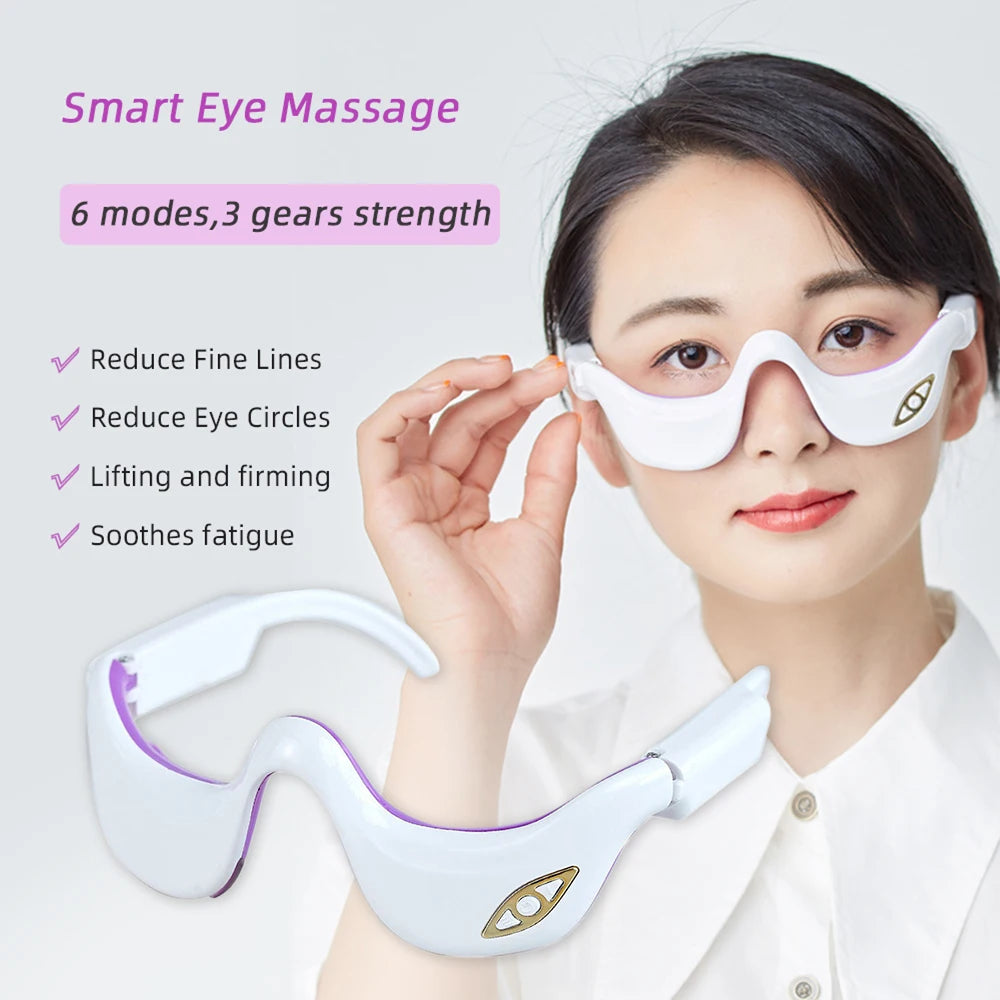 Pulso Massager para Olhos com Micro Corrente EMS e Terapia de Aquecimento Infravermelho: Seu Dispositivo de Beleza Essencial para os Olhos