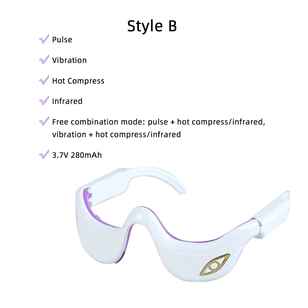 Pulso Massager para Olhos com Micro Corrente EMS e Terapia de Aquecimento Infravermelho: Seu Dispositivo de Beleza Essencial para os Olhos