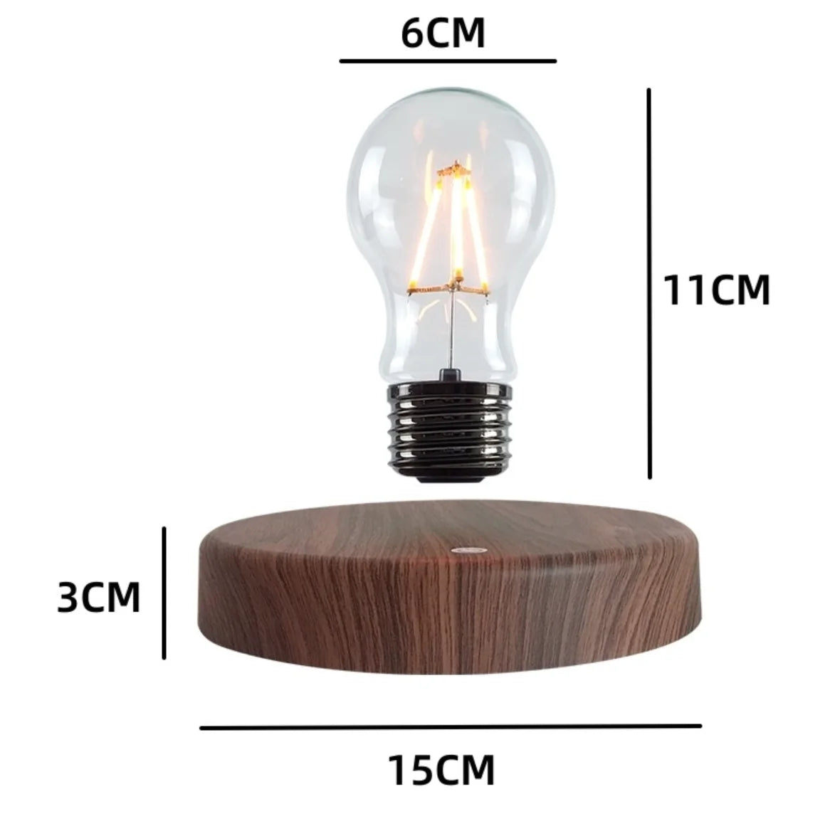 Lâmpada de levitação magnética para casa e escritório, luz novidade noturna