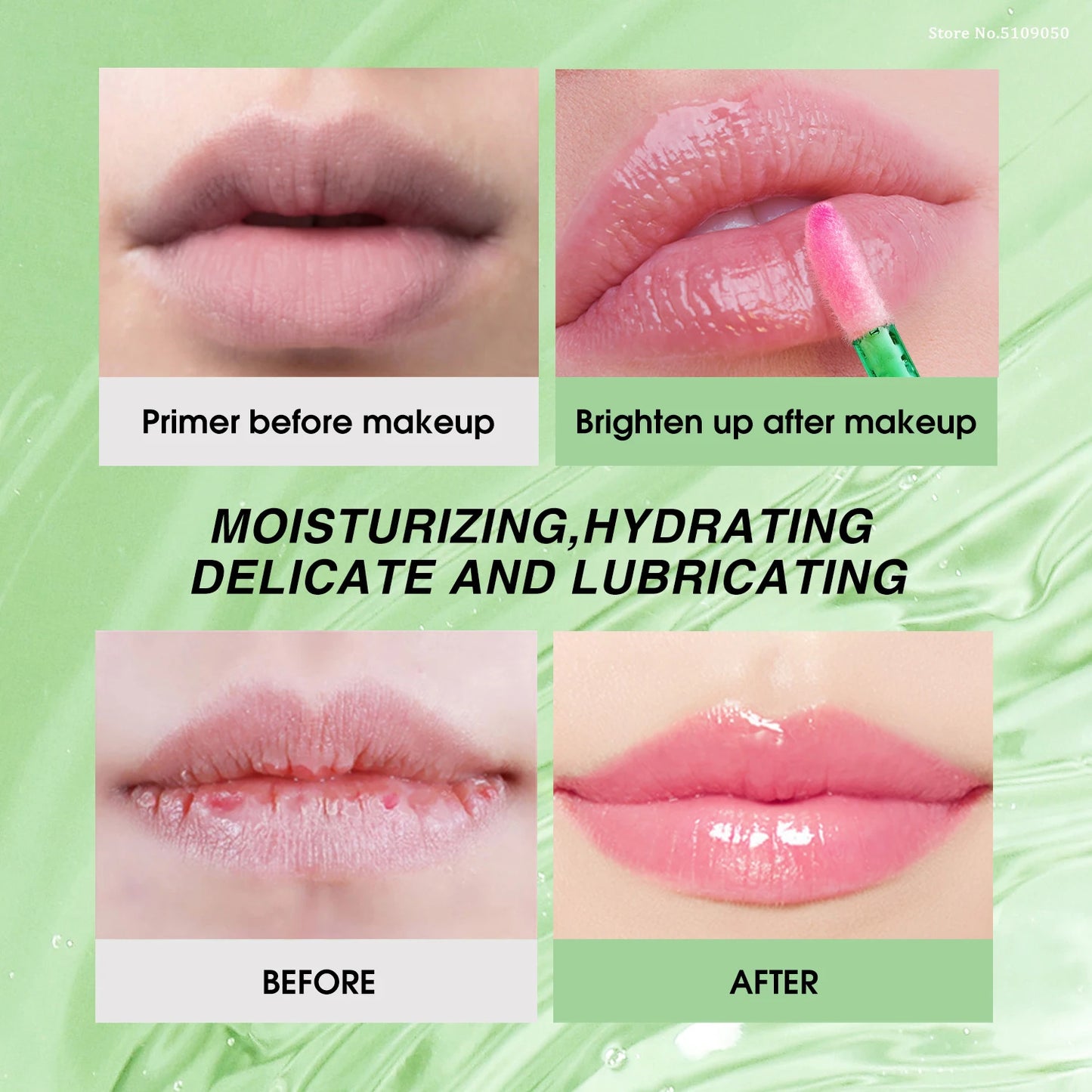 Batom Lip Tint de Aloe Vera: Cor Mutável, Longa Duração e Hidratação Nutritiva para Lábios Irresistíveis