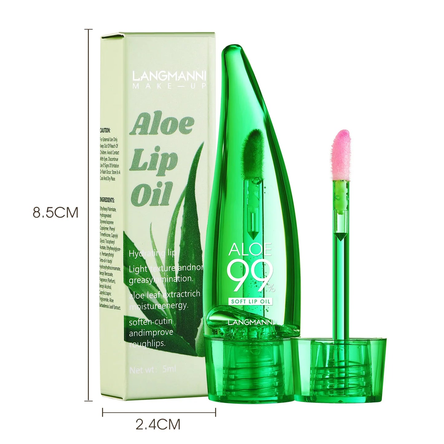 Batom Lip Tint de Aloe Vera: Cor Mutável, Longa Duração e Hidratação Nutritiva para Lábios Irresistíveis