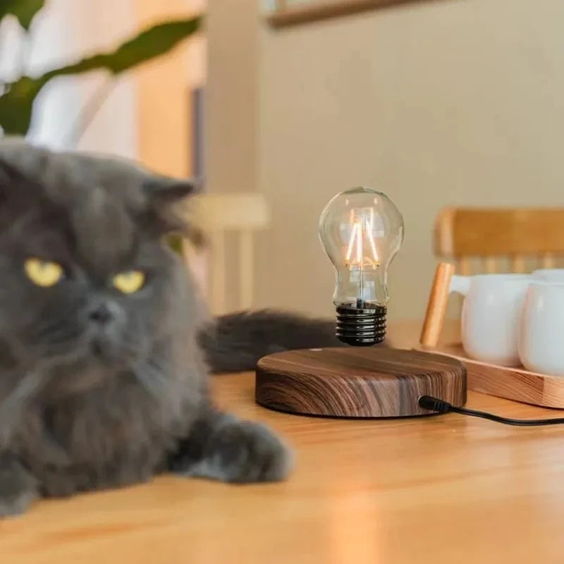 Lâmpada de levitação magnética para casa e escritório, luz novidade noturna