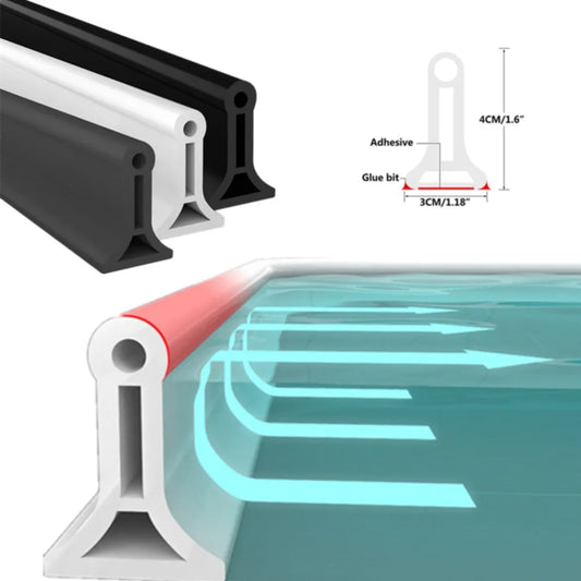 Barreira de Silicone, para contenção de água; casa de banho e áreas de srviços