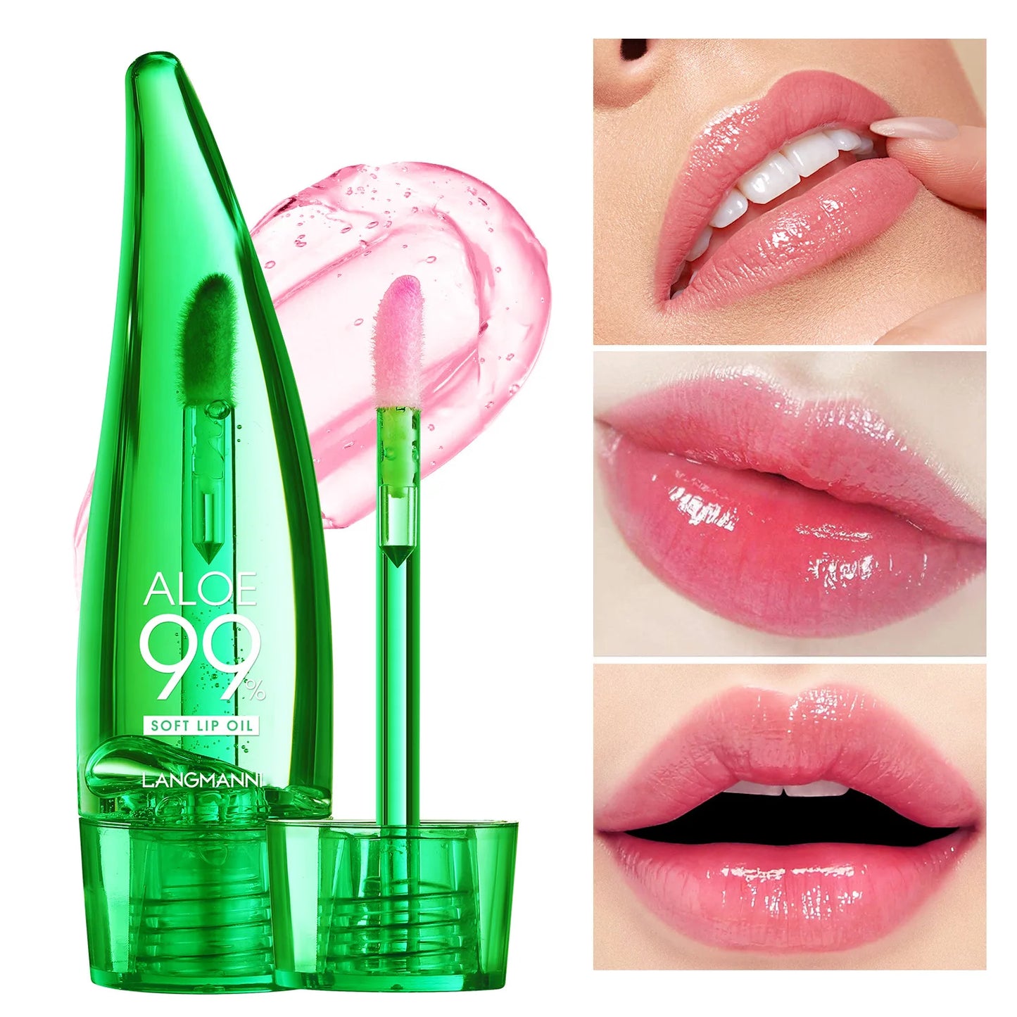 Batom Lip Tint de Aloe Vera: Cor Mutável, Longa Duração e Hidratação Nutritiva para Lábios Irresistíveis